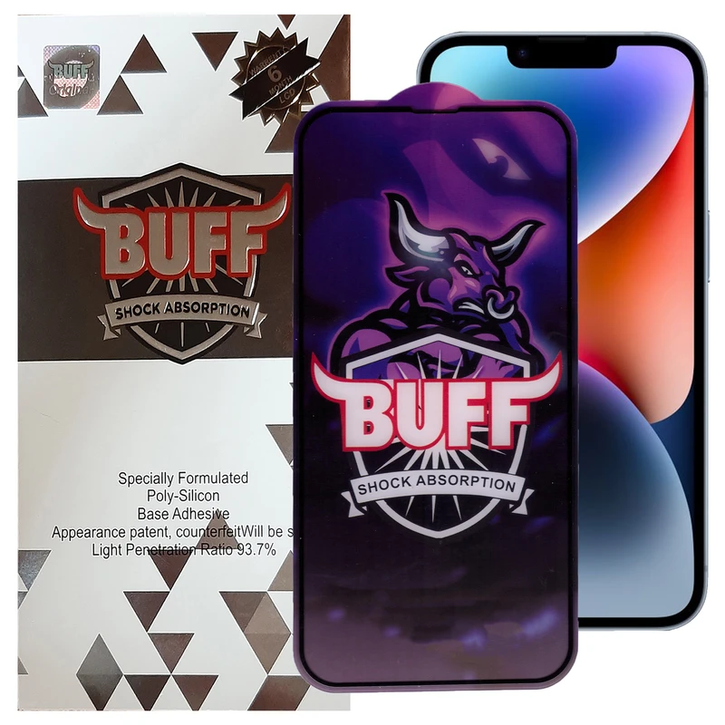 محصول نمونه تستی محافظ صفحه نمایش بوف مدل 5D Buffer-G مناسب برای گوشی موبایل اپل Iphone 14